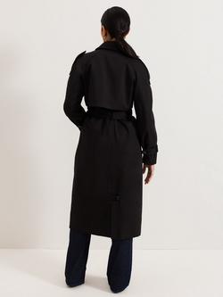 Phase Eight Petite Avalie Trench Coat, Black - view 2, Black