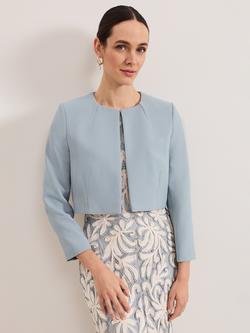 Phase Eight Phoebe Cropped Jacket, Eau De Nil