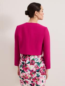 Phase Eight Phoebe Cropped Jacket - view 2, Pink