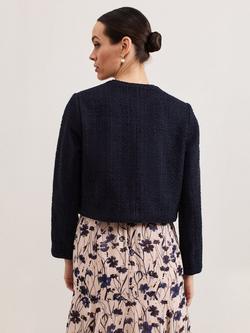 Phase Eight Ripley Boucle Jacket - view 2, Navy