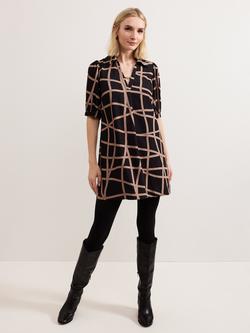Phase Eight Darlia Ribbon Tunic Dress, Camel, Camel