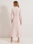 Phase Eight Paloma Tuxedo Midi Dress, Cameo Pink