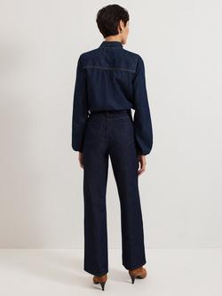 Phase Eight Frankie Straight Jeans, Dark Wash - view 2, Dark Wash