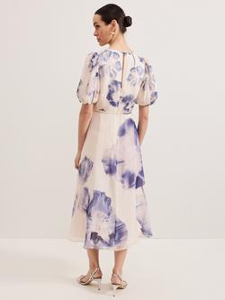 Phase Eight Lizzie Floral Midi Dress, Multi - view 2, Multi