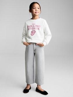 Mango Kids' Rolling Stones Sweatshirt, Natural White - view 2, Natural White