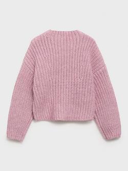 Mango Kids' Yasmin Jumper, Pink - view 2, Pink