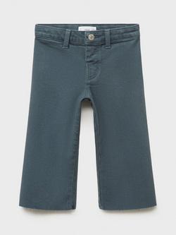 Mango Kids' Seamless Straight Leg Jeans - view 2, Dark Blue