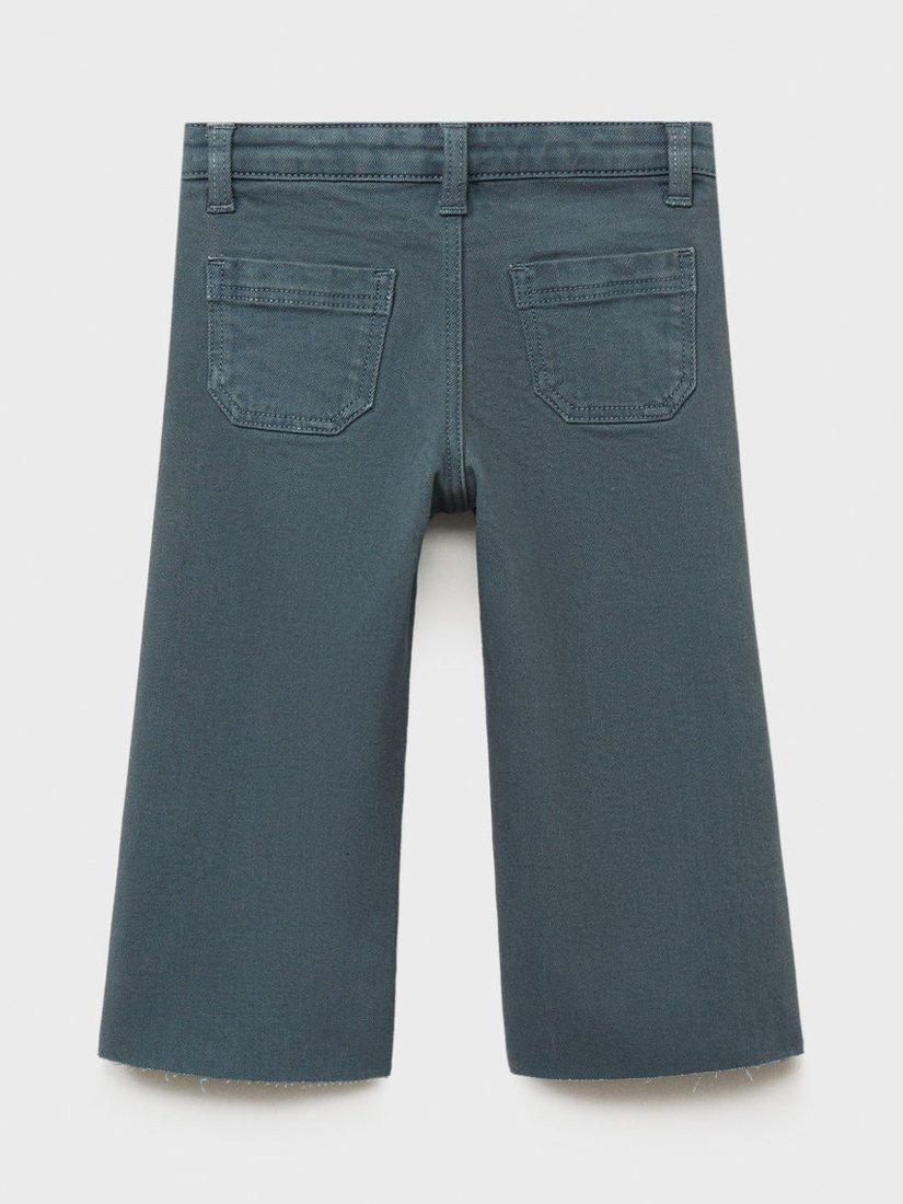 Product image 3 of 5, which shows Mango Kids' Seamless Straight Leg Jeans, Dark Blue, 9-12 months