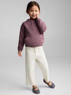 Mango Kids' Seamless Straight Leg Jeans, Cream