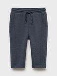 Mango Kids' Teia Cotton Blend Joggers, Medium Blue