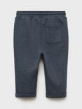 Mango Kids' Teia Cotton Blend Joggers, Medium Blue