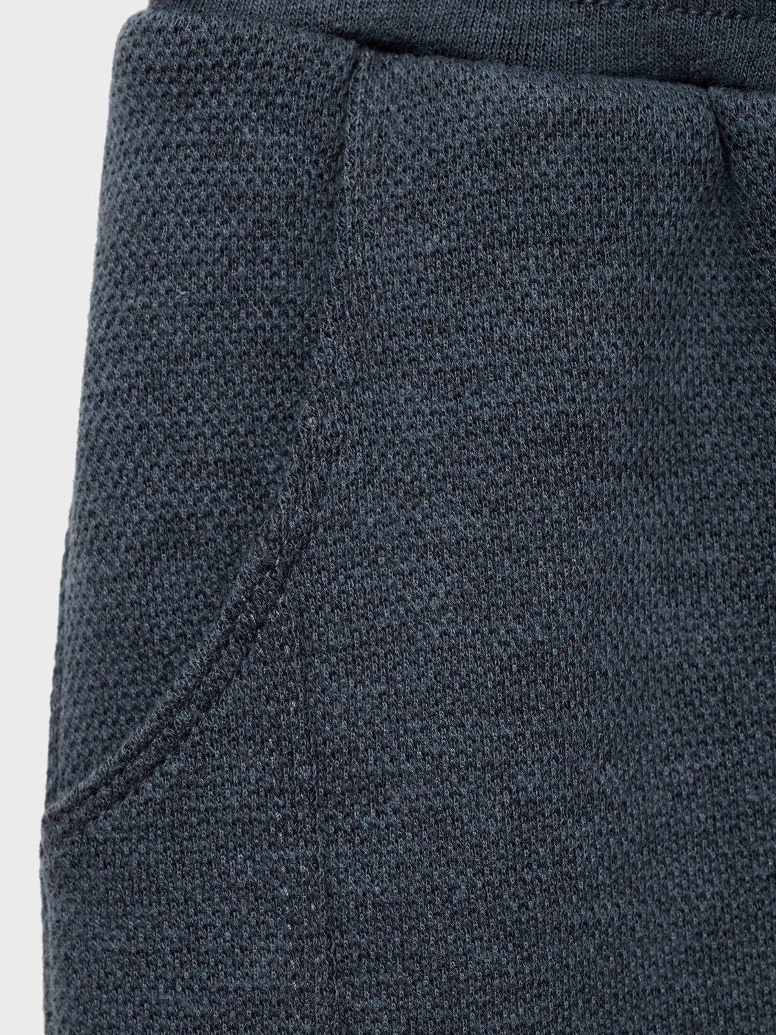 Product image 3 of 4, which shows Mango Kids' Teia Cotton Blend Joggers, Medium Blue, 9-12 months