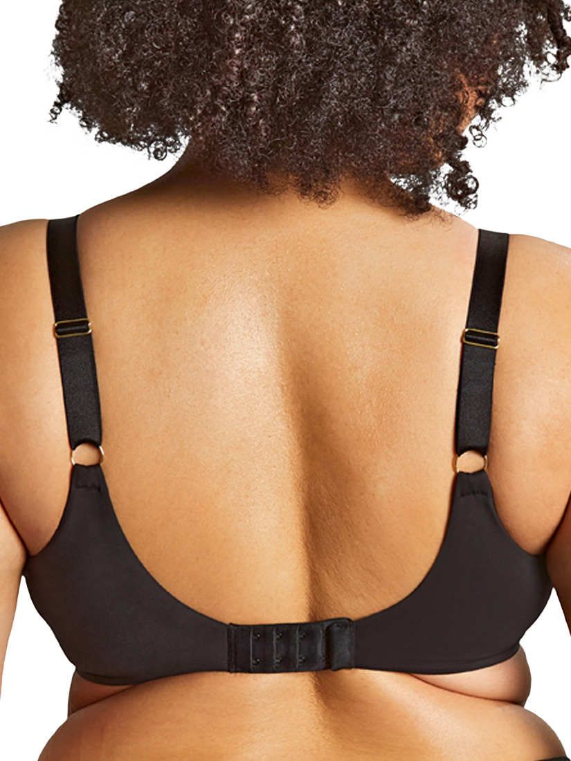 Product image 2 of 5, which shows Sculptresse Sophia Floral Lace Full Cup Bra, Black, 34DD