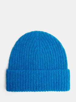 HUSH River Wool Rich Beanie Hat, Bright Blue, Bright Blue
