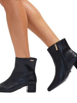 Carvela Cleo Block Heel Ankle Boots, Black - view 2, Black