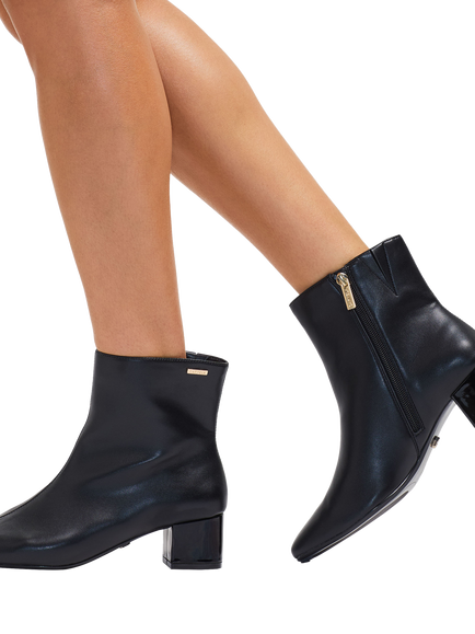 Carvela Cleo Block Heel Ankle Boots, Black - view 2, Black