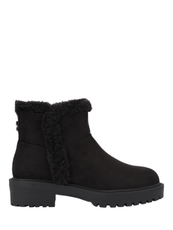 Carvela Cosy Microsuede Ankle Boots, Black, Black