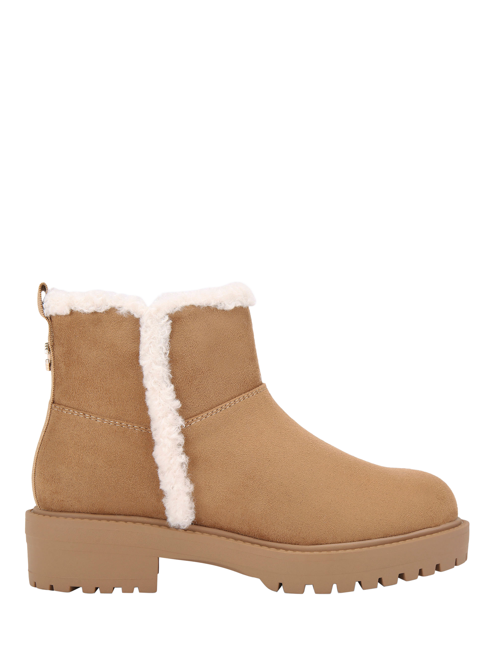 Product image 1 of 5, which shows Carvela Cosy Microsuede Ankle Boots, Brown Tan, 3