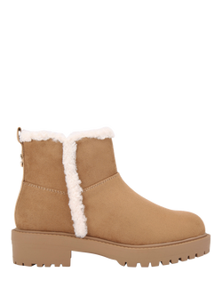 Carvela Cosy Microsuede Ankle Boots, Brown Tan, Tan