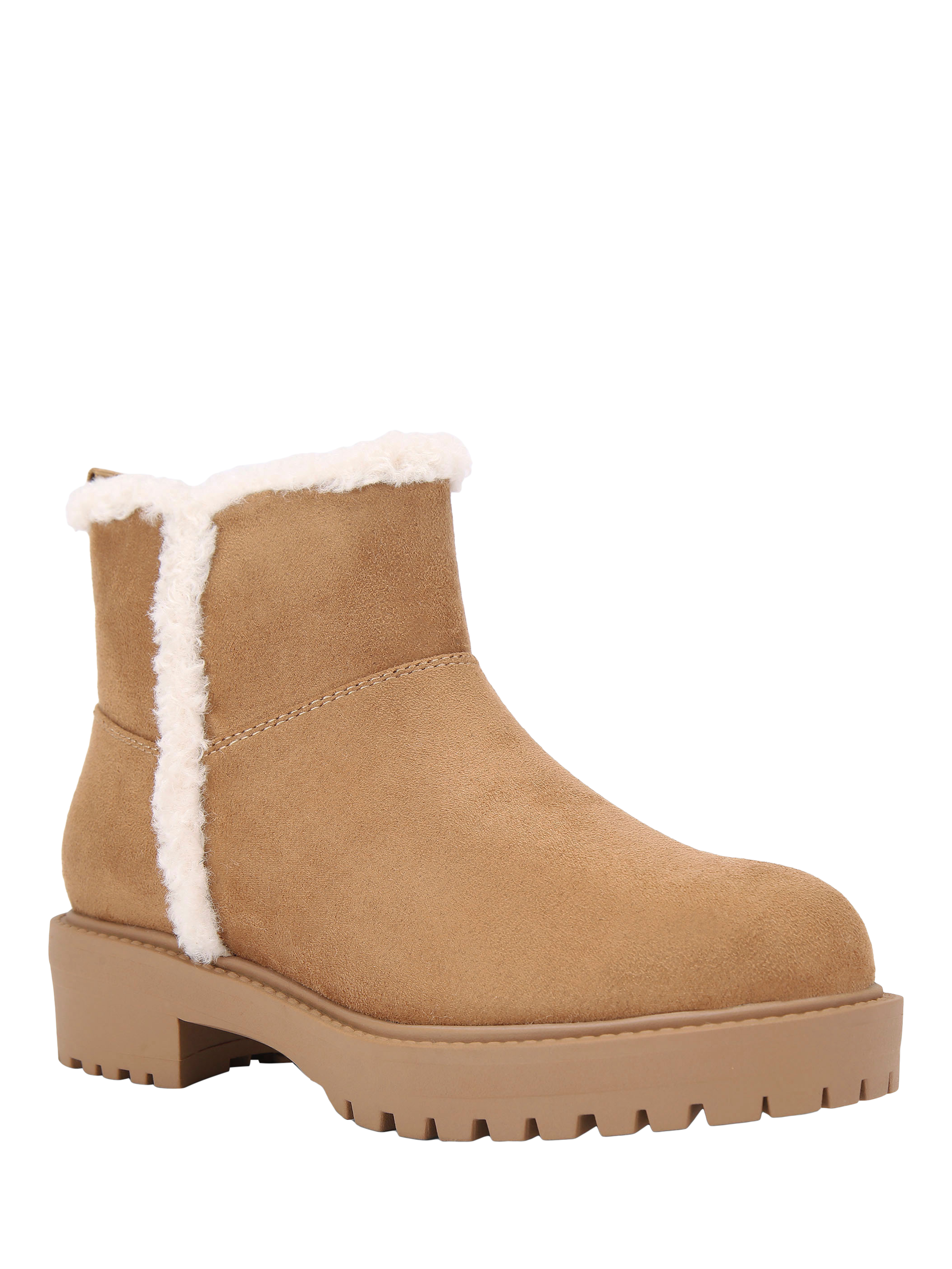 Product image 3 of 5, which shows Carvela Cosy Microsuede Ankle Boots, Brown Tan, 3