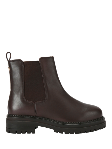 Carvela Headline Leather Ankle Boots, Dark Brown