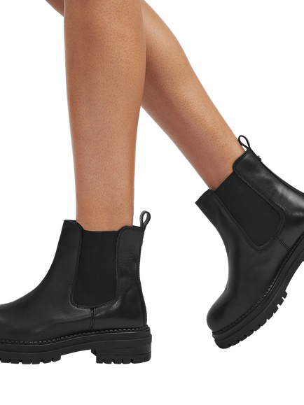 Carvela Headline Leather Ankle Boots - view 2, Black