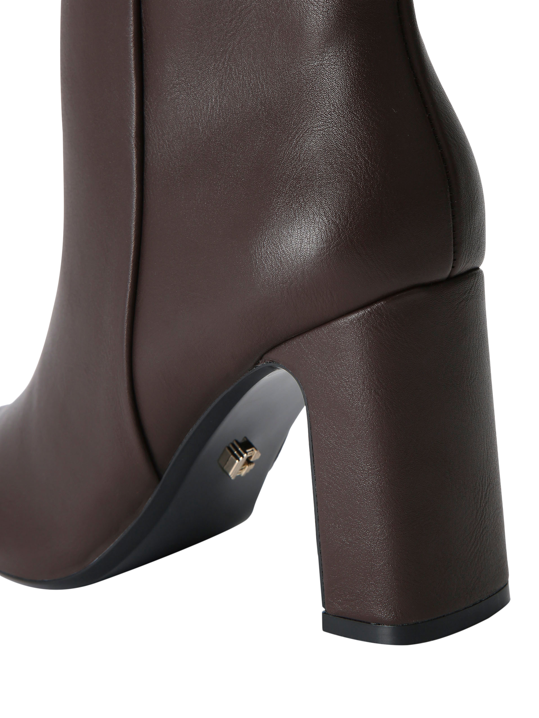 Product image 5 of 5, which shows Carvela Jackpot Block Heel Ankle Boots, Brown Dark, 3