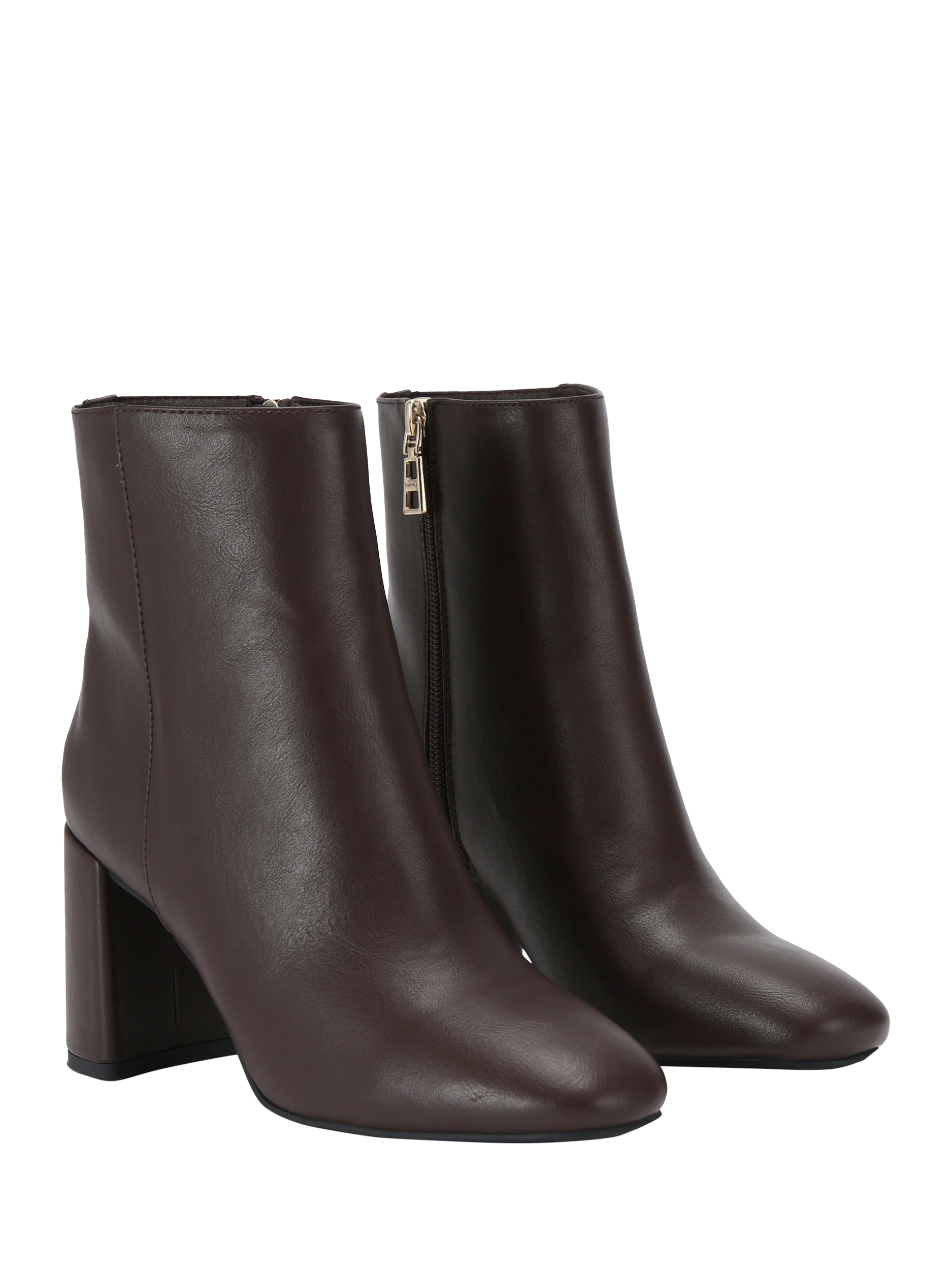 Product image 3 of 5, which shows Carvela Willow Heeled Ankle Boots, Dark Brown, 3