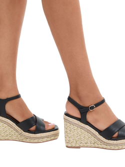 Carvela Fascino Embellished Wedge Heel Sandals - view 2, Black