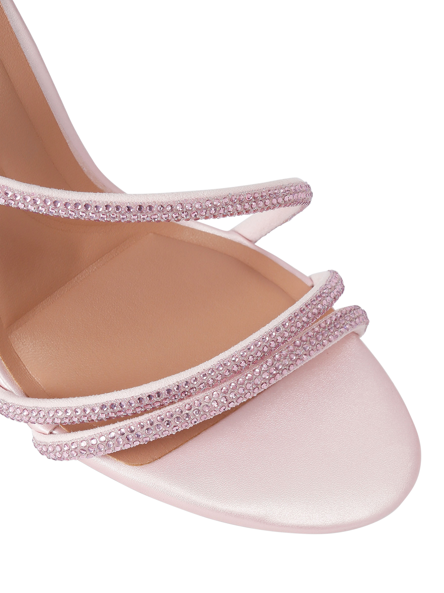 Product image 5 of 5, which shows Carvela Spiral Embellished Heeled Sandals, Light Pink, 3