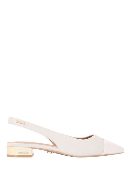 Carvela Amelia Slingback Ballerina Pumps, Putty