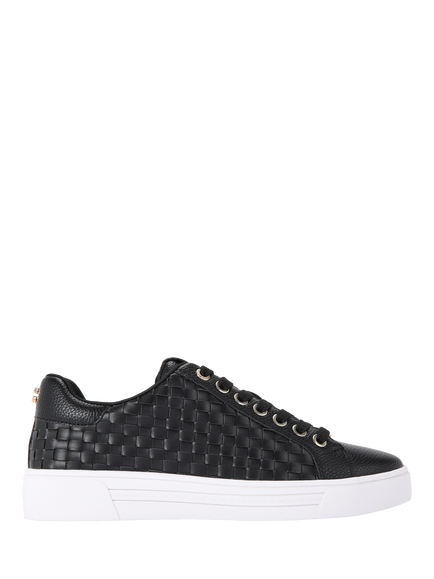 Carvela Daze Weave Trainers, Black, Black