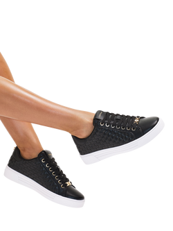 Carvela Daze Weave Trainers, Black - view 2, Black