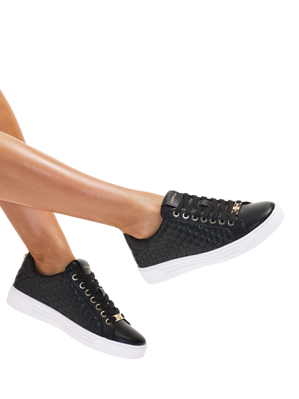 Carvela Daze Weave Trainers, Black - view 2, Black