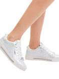 Carvela Diamond Embellished Trainers, Silver