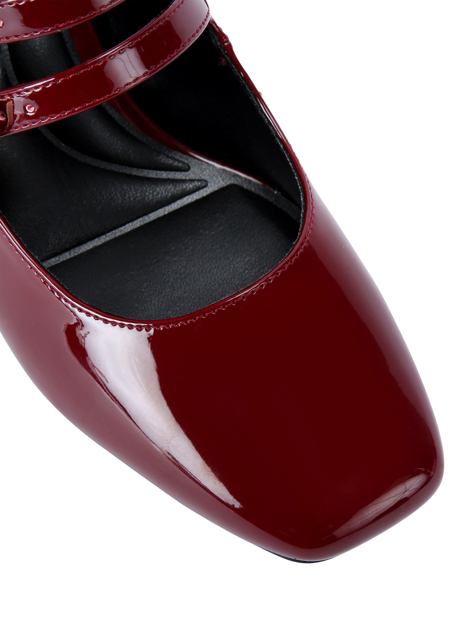 Carvela Harper Block Heel Mary Jane Shoes, Red Wine
