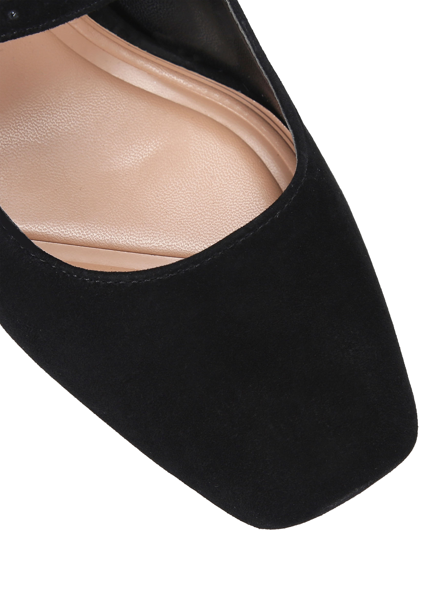 Product image 5 of 5, which shows Carvela Harper Suede Court Shoes, Black, 3