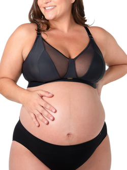 Hotmilk Flawless Full Cup Plunge Nursing Bra, Black