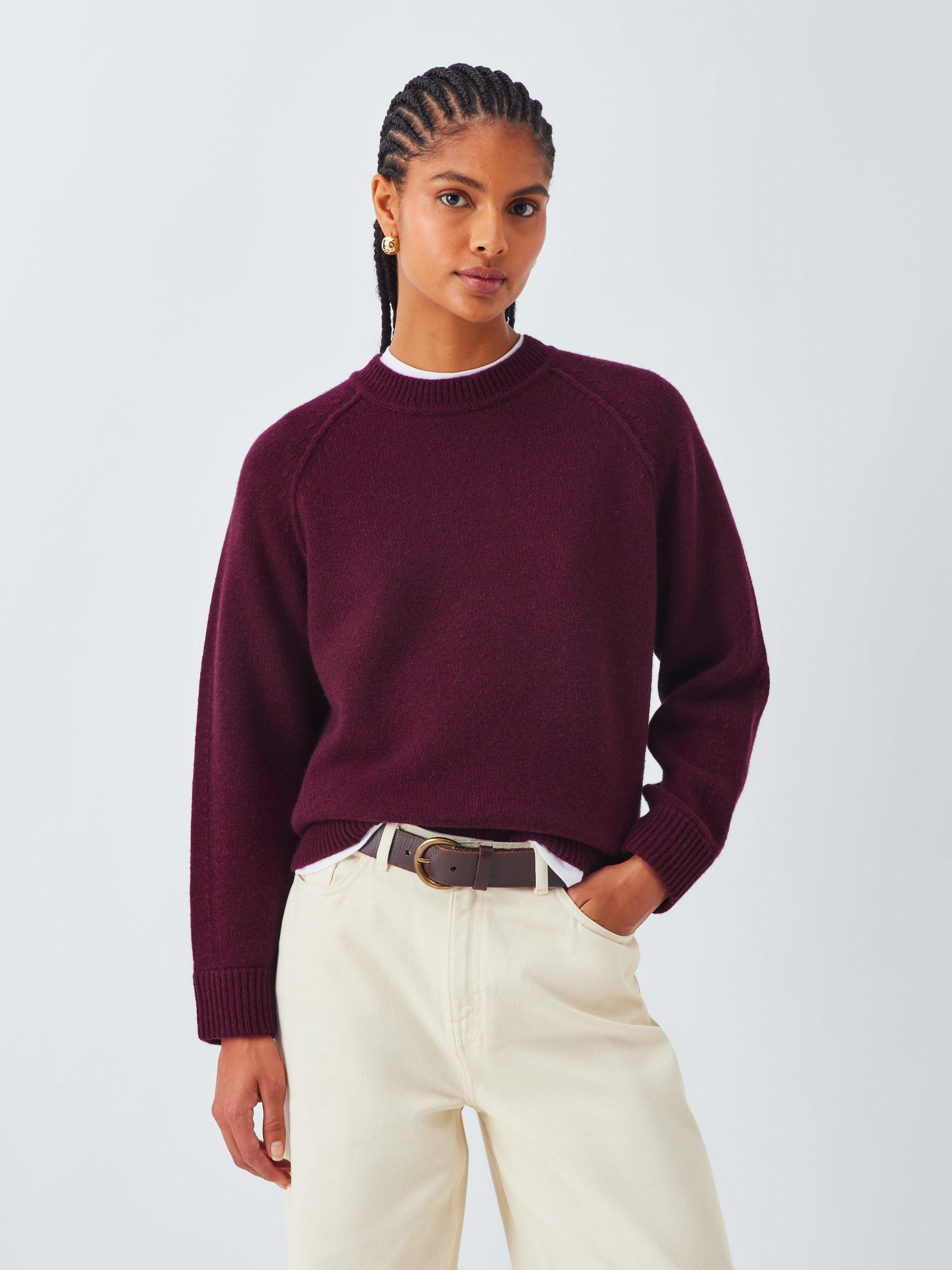 John Lewis Merino Wool Rich Crew Neck Jumper with Cashmere