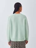 John Lewis Merino Wool Rich Crew Neck Jumper, Light Green