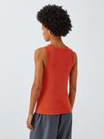 John Lewis Cotton Jersey Tank Top, Red Clay