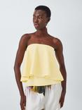 John Lewis Editions Ruffle Bandeau Knit Top, Yellow