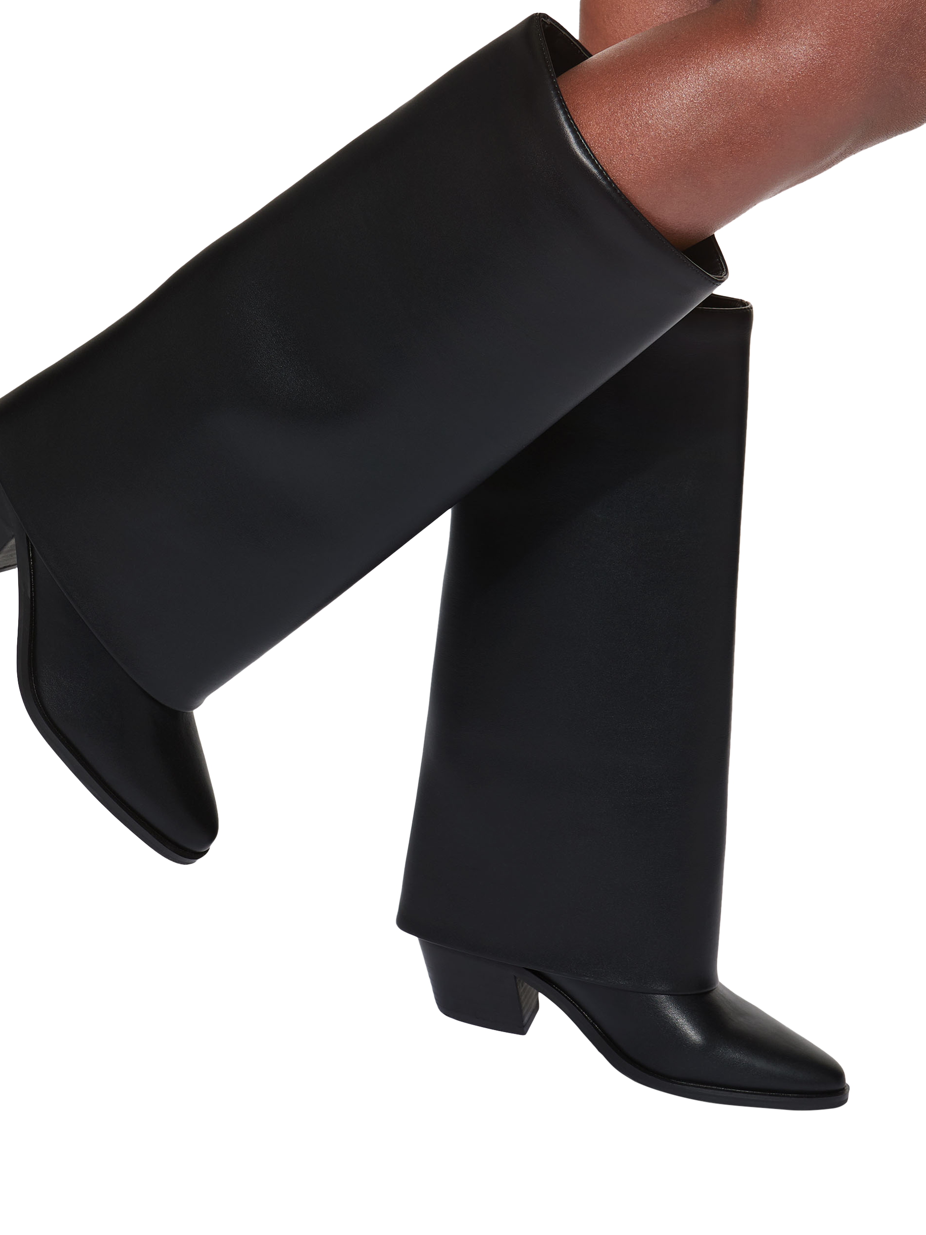 Product image 2 of 5, which shows KG Kurt Geiger Telling Knee High Calf Boots, Black, 3