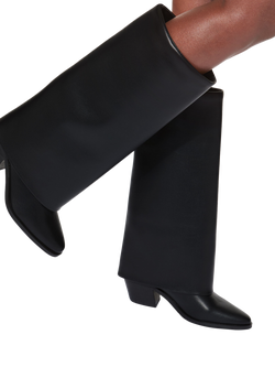 KG Kurt Geiger Telling Knee High Calf Boots, Black - view 2, Black