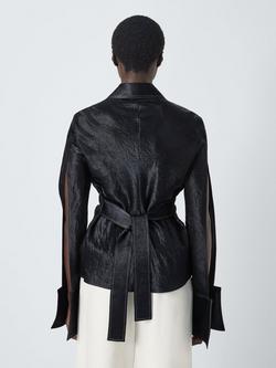 John Lewis x A.W.A.K.E. MODE Contrast Stitch Shirt, Black - view 2, Black