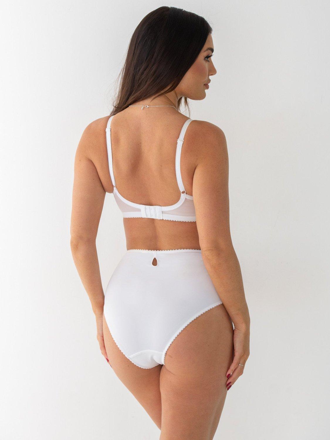 Product image 4 of 6, which shows Pour Moi St Tropez Full Cup Bra, White/Pink/Purple, 32DD