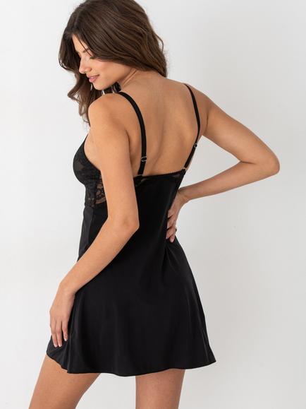 Pour Moi Fleur Lace Chemise - view 2, Black