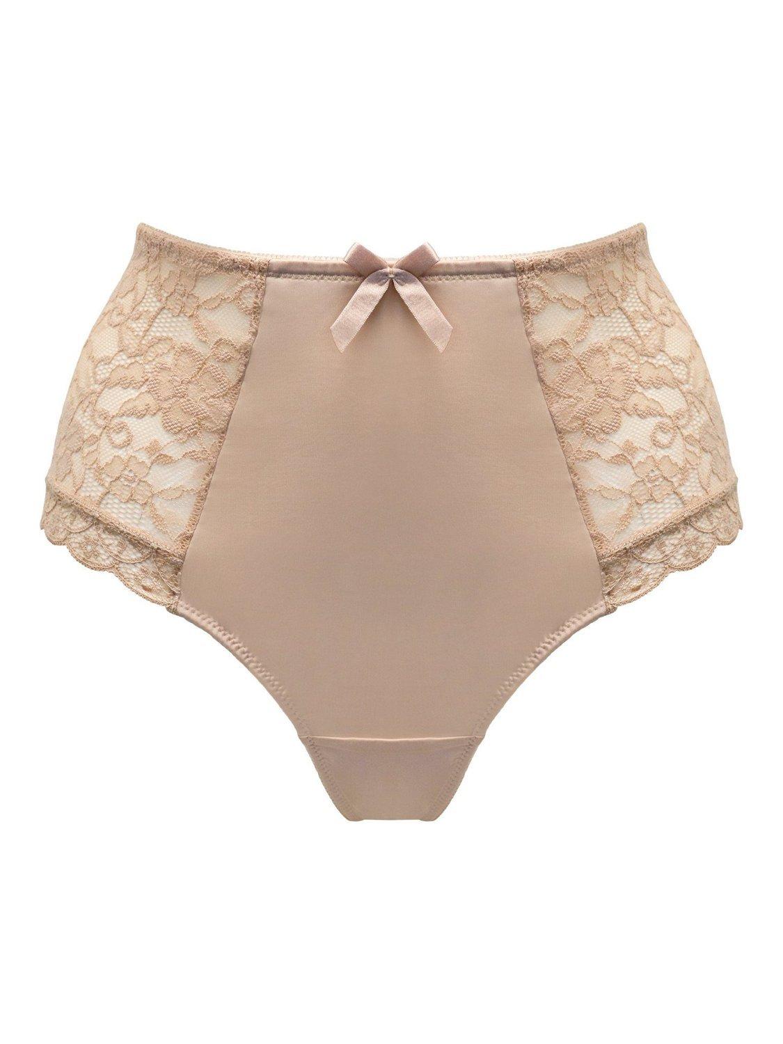 Product image 5 of 6, which shows Pour Moi Rebel High Waist Knickers, Almond, 10