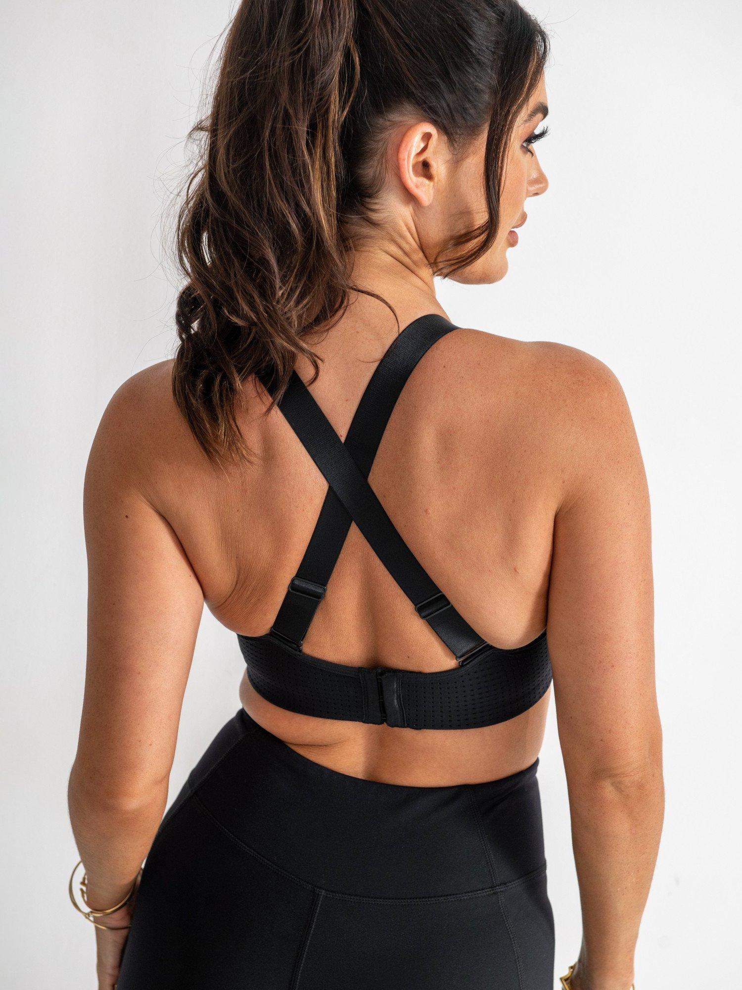 Product image 2 of 5, which shows Pour Moi Energy Sports Bra, Black, 32C
