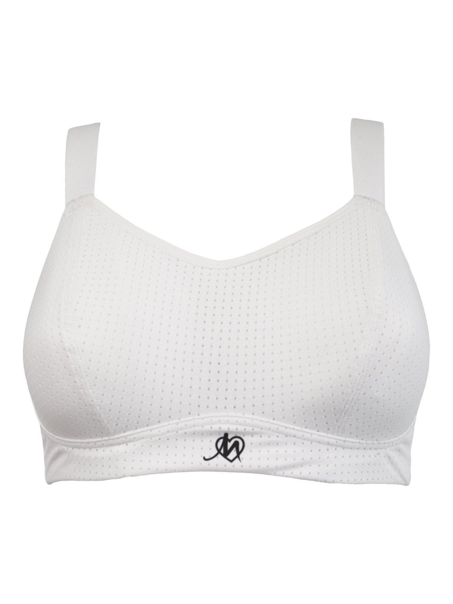 Product image 5 of 6, which shows Pour Moi Energy Sports Bra, White, 32C
